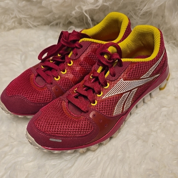 Reebok Other - Reebok Pink and Yellow Sneakers Vibrant Comfort